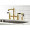 Kingston Brass KS7277PKLBS Duchess Bridge Kitchen Faucet W/Brass Sprayer, Brass KS7277PKLBS - alternate 5
